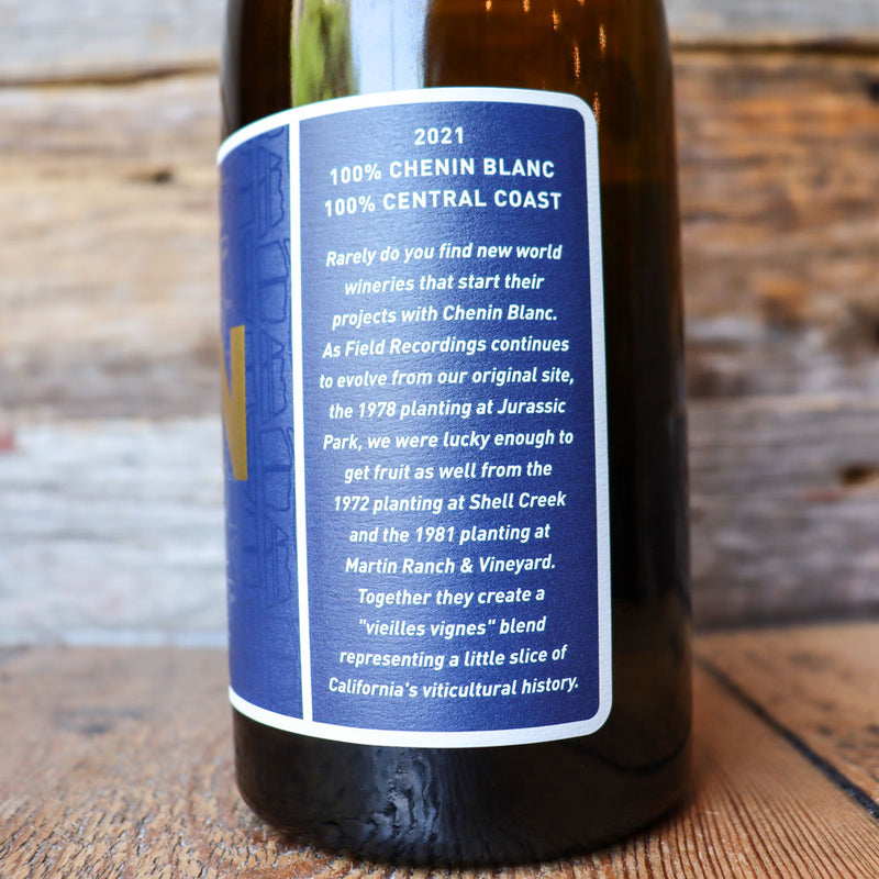 Field Recordings Chenin Blanc California 750ml.