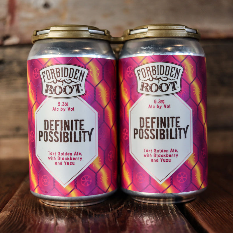 Forbidden Root Definite Possibility Tart Golden Ale 12 FL. OZ. 4PK Cans