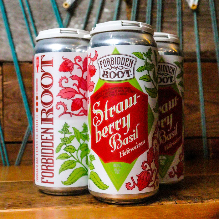 Forbidden Root Strawberry Basil Hefe 16 FL. OZ. 4PK Cans