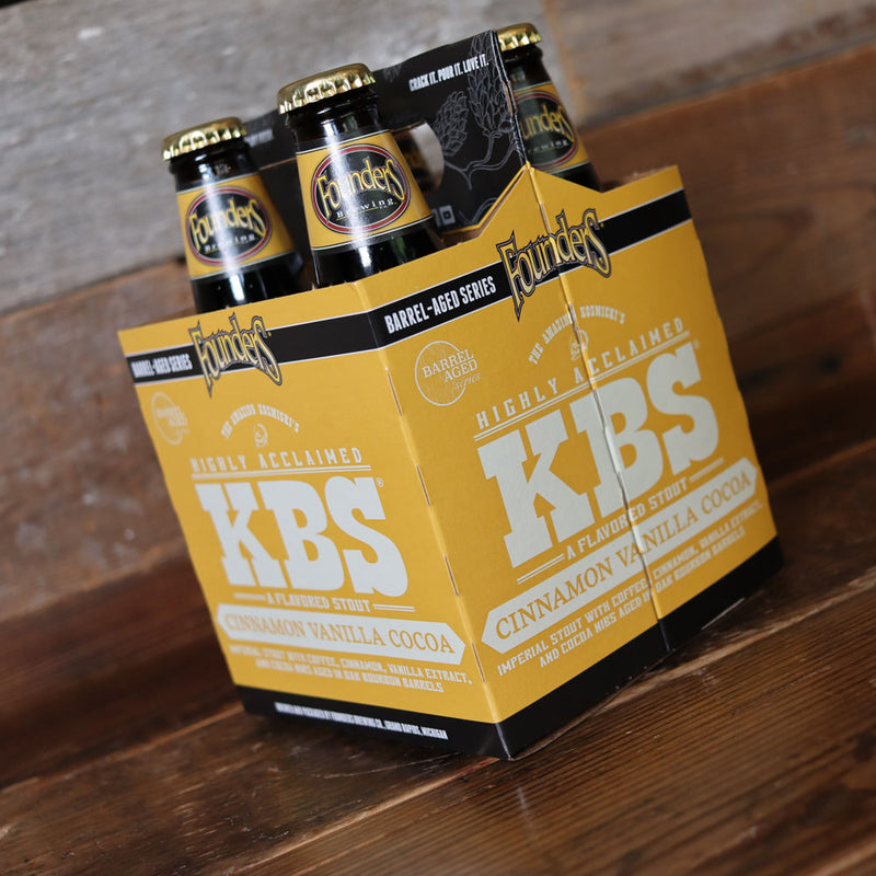 Founders KBS Cinnamon Vanilla Cocoa Imperial Stout 12 FL. OZ. 4PK