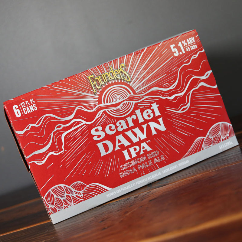 Founders Scarlet Dawn Session Red IPA 12 FL. OZ. 6PK Cans