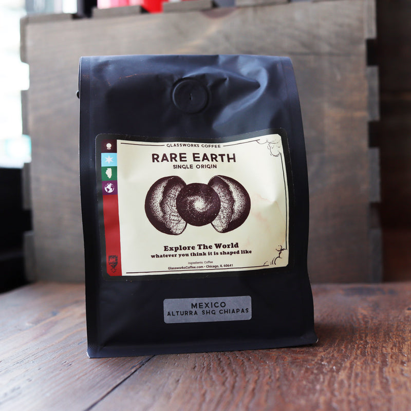 Glassworks Coffee Rare Earth Single Origin: Mexico Whole Bean 12oz. Bag