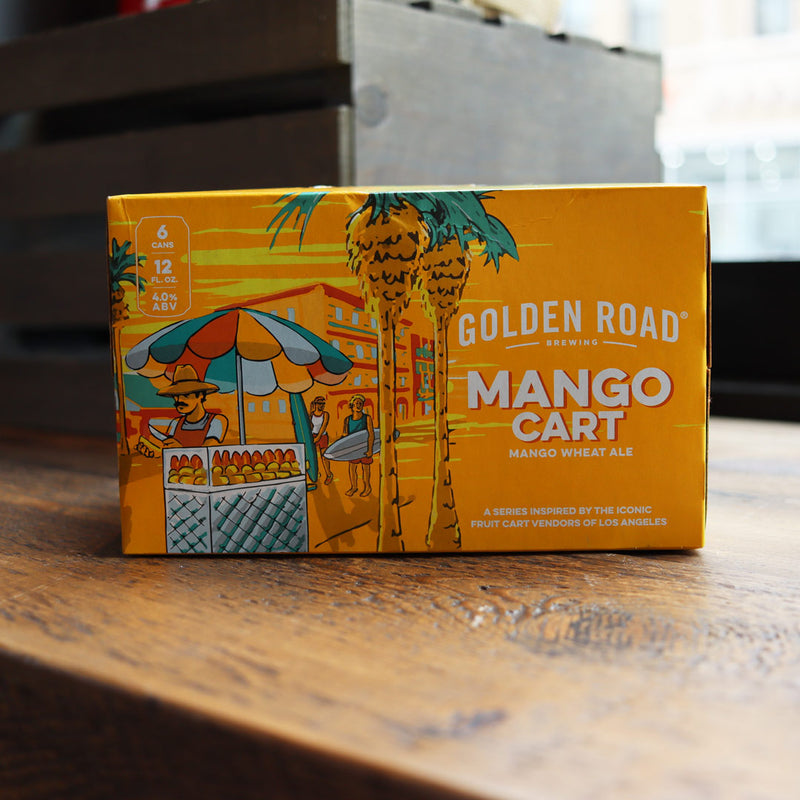 Golden Road Mango Cart Mango Wheat Ale 12 FL. OZ. 6PK Cans