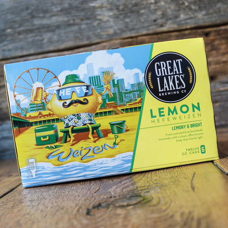 Great Lakes Lemon Hefeweizen 12 FL. OZ. 6PK Cans