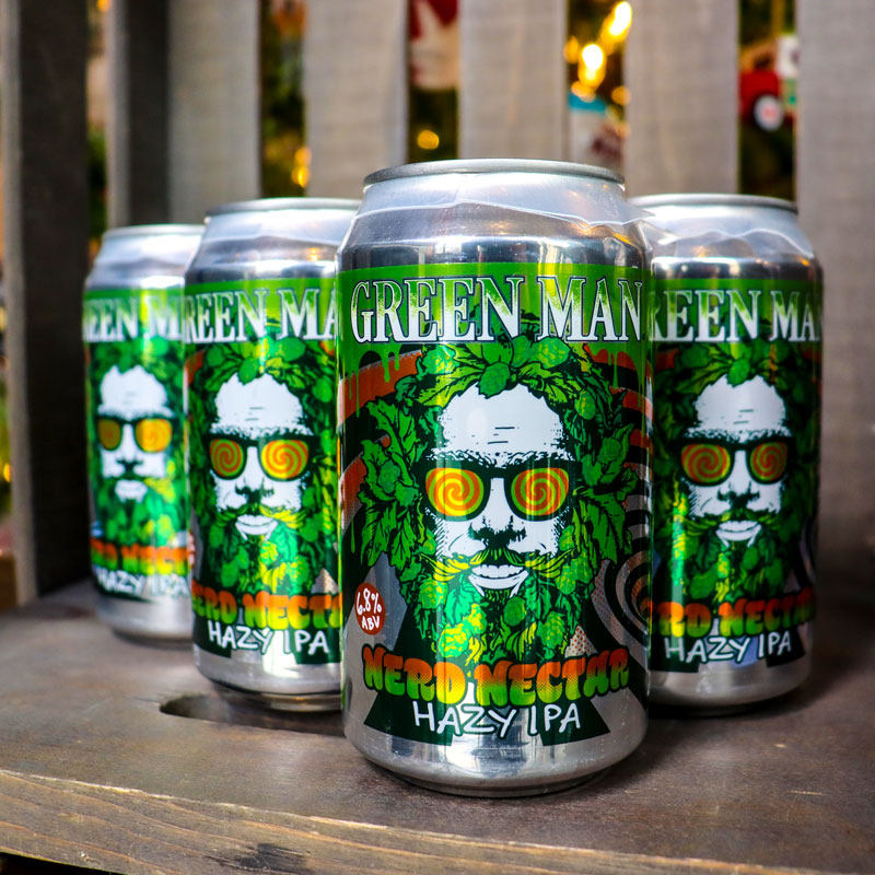 Green Man Nerd Nectar Hazy IPA 12 FL. OZ. 6PK Cans