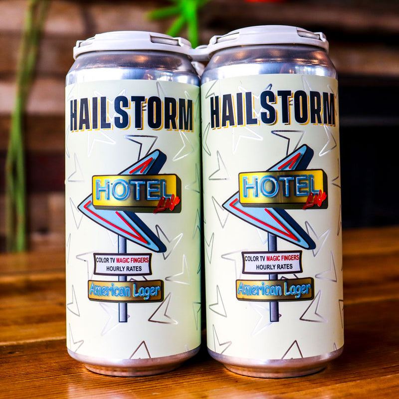 Hailstorm Hotel Life American Lager 16 FL. OZ. 4PK Cans