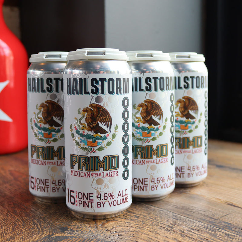 Hailstorm Primo Mexican Lager 16 FL. OZ. 6PK Cans