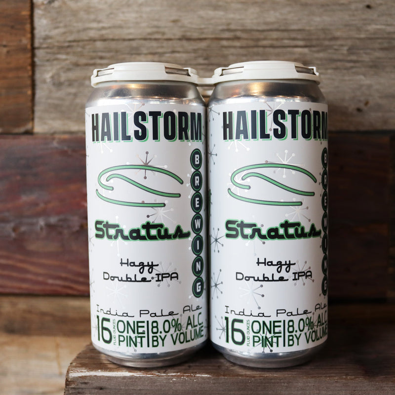 Hailstorm Stratus Hazy DIPA 16 FL. OZ. 4PK Cans