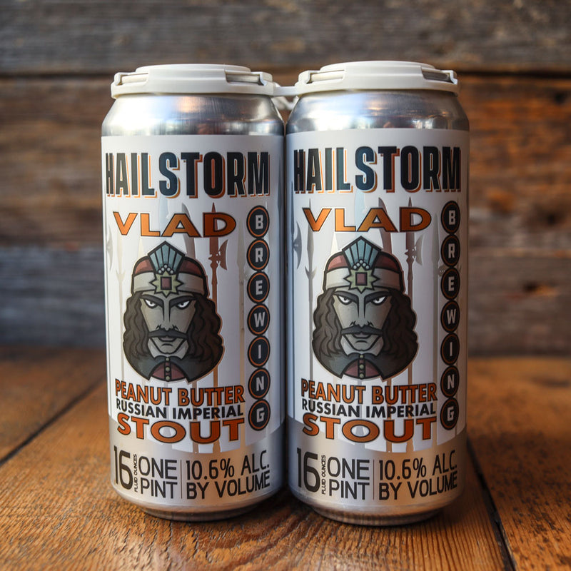 Hailstorm Vlad Peanut Butter Russian Imperial Stout 16 FL. OZ. 4PK Cans