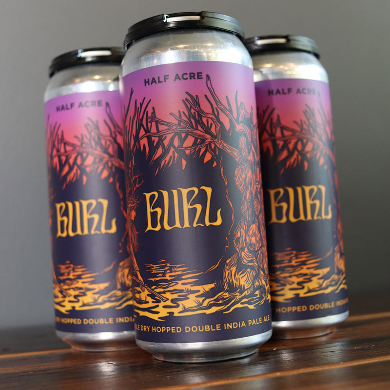 Half Acre Burl DDH DIPA 16 FL. OZ. 4PK Cans