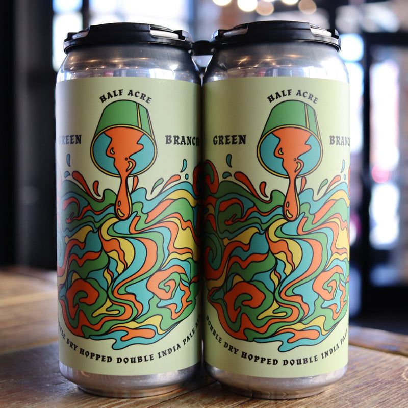 Half Acre Green Branch DDH DIPA 16 FL. OZ. 4PK Cans