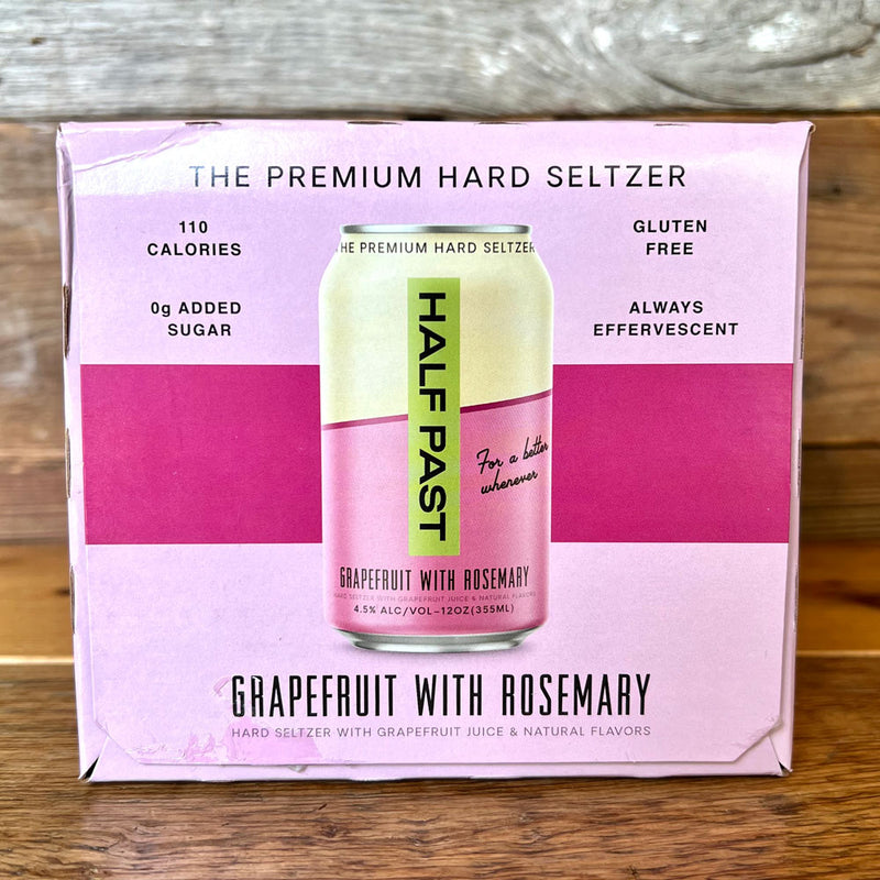 Half Past Grapefruit Rosemary Hard Seltzer 12 FL. OZ. 6PK Cans