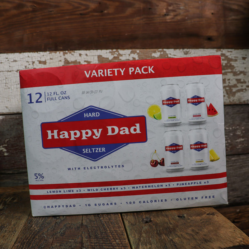 Happy Dad Hard Seltzer Variety Pack 12 FL. OZ. 12PK Cans