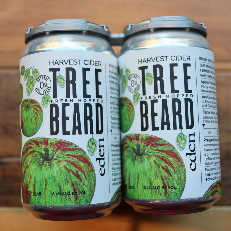 Eden Fresh Hopped Tree Beard Harvest Cider 12 FL. OZ. 4PK Cans