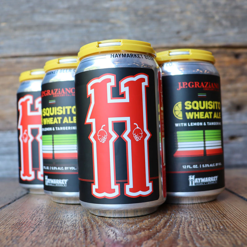 Haymarket Squisito Wheat Ale with Lemon and Tangerine 12 FL. OZ. 6PK Cans