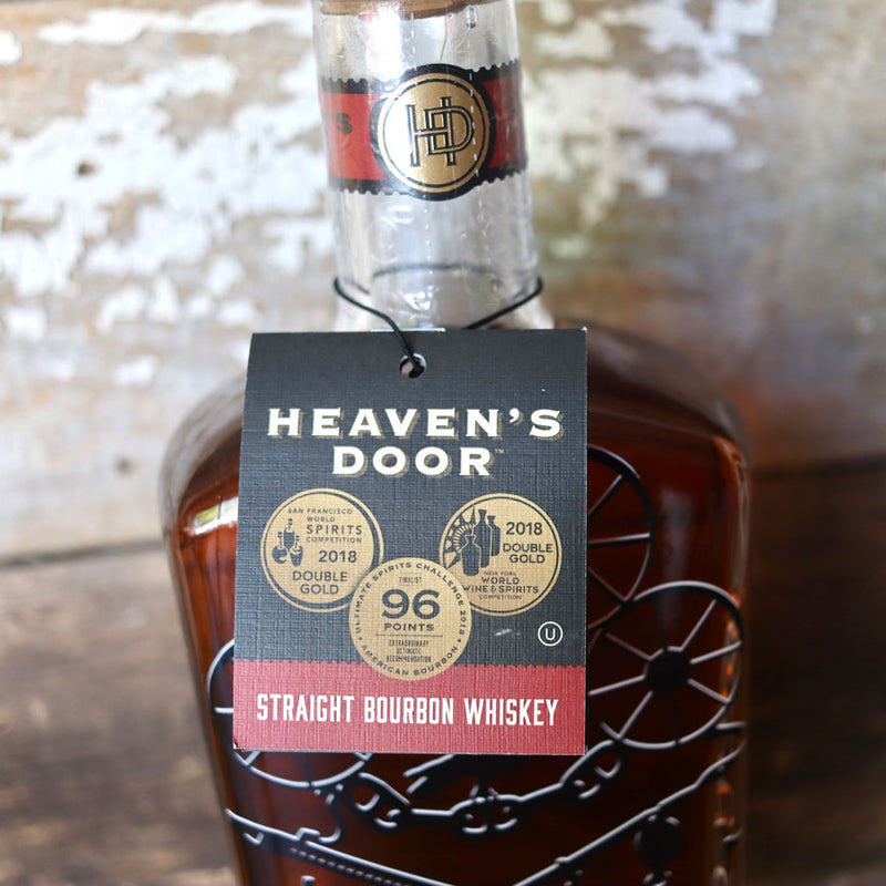 Heaven's Door Straight Bourbon Whiskey 750ml.