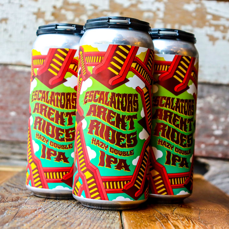 Hidden Hand Escalators Aren't Rides Hazy DIPA 16 FL. OZ. 4PK Cans