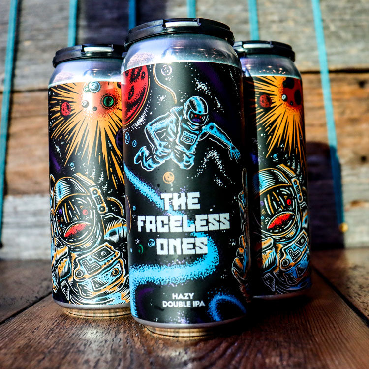 Hidden Hand The Faceless Ones  Hazy Double IPA 16 FL. OZ. 4PK Cans