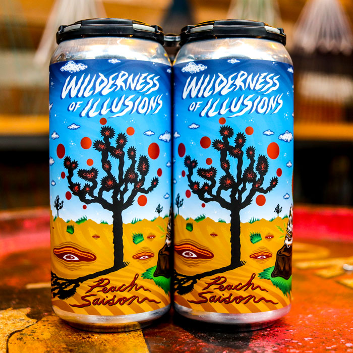 Hidden Hand Is/Was Wilderness of Illusion Peach Saison 16 FL. OZ. 4PK Cans