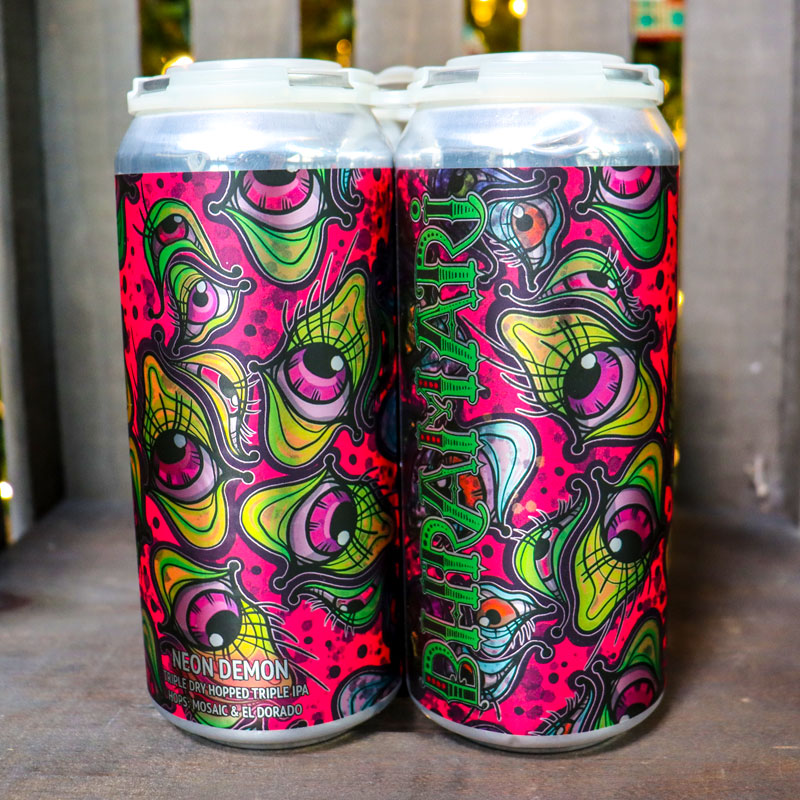 Bhramari Neon Demon TDH TIPA 16 FL. OZ. 4PK Cans.