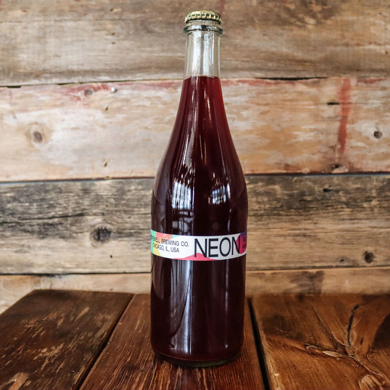 Hopewell NEON Red and Black Raspberry Mixed Culture Sour Ale 750ml.