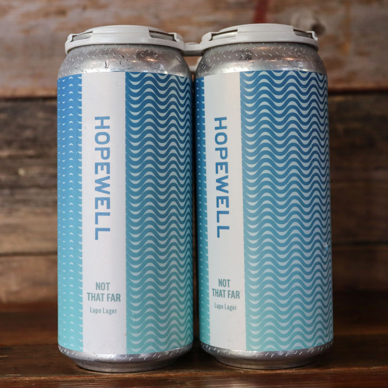 Hopewell Goldfinger Not That Far Lupo Lager 16 FL. OZ. 4PK Cans