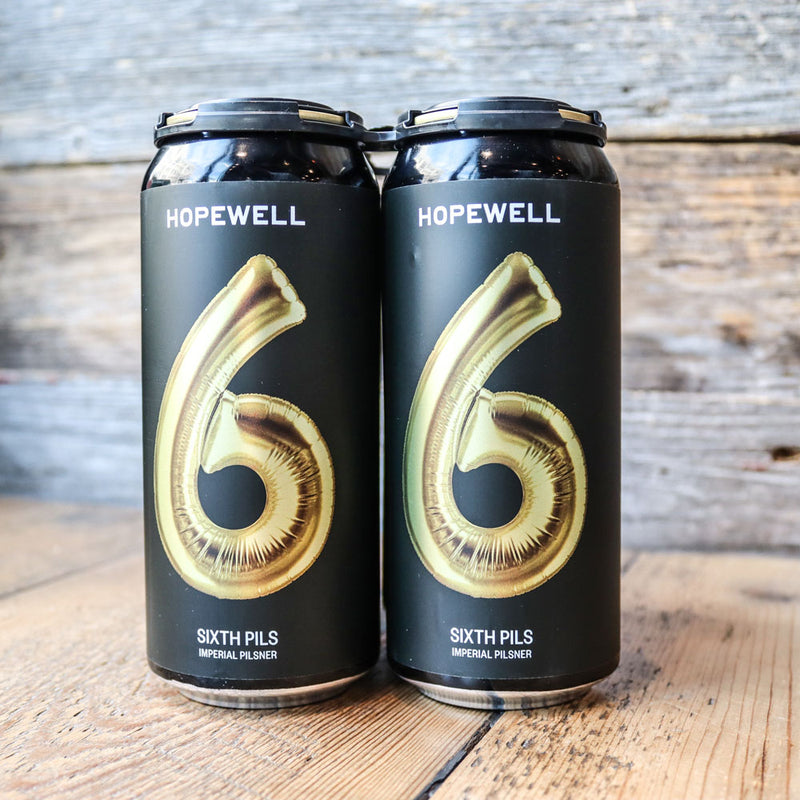Hopewell Sixth Anniversary Imperial Pilsner 16 FL. OZ. 4PK Cans