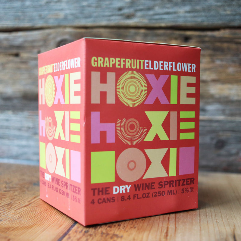 Hoxie Grapefruit Elderflower Dry Wine Spritzer California 250ml 4PK Cans