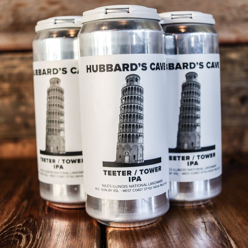 Hubbard's Cave Teeter Tower West Coast Style IPA 16 FL. OZ. 4PK Cans