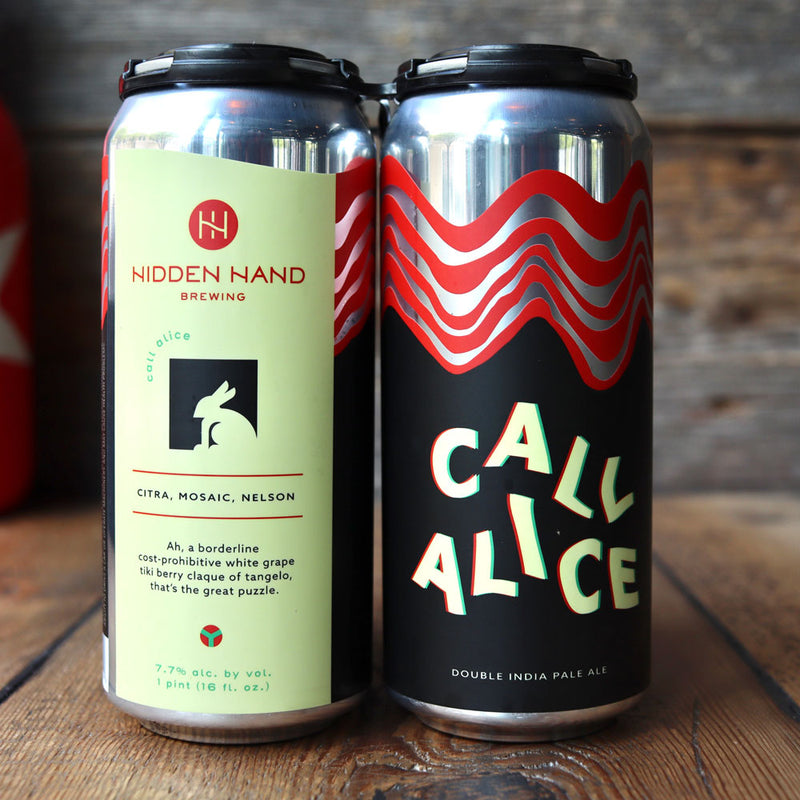 Hidden Hand Call Alice DIPA 16 FL. OZ. 4PK Cans