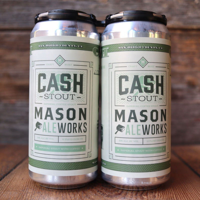 Mason Ale Works Cash Imperial Coffee Stout 16 FL. OZ. 4PK Cans