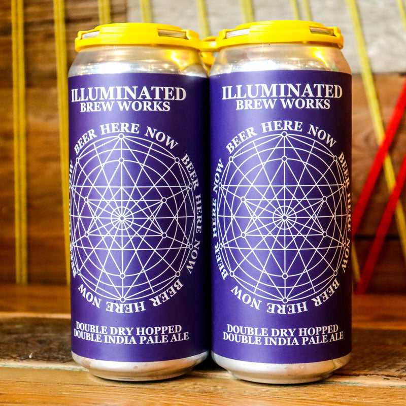 Illuminated Beer Here Now DDH DIPA 16 FL. OZ. 4PK Cans