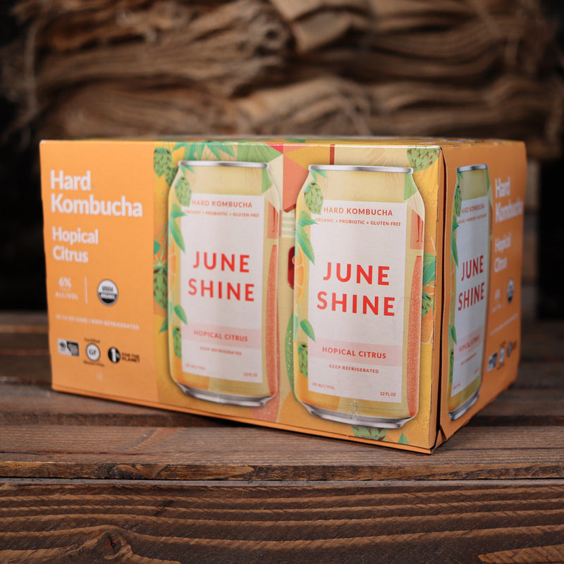 June Shine Kombucha Hopical Citrus 12 FL. OZ. 6PK Cans