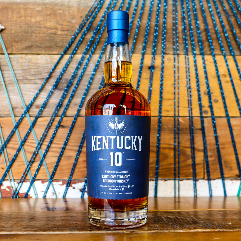 Kentucky 10 Bourbon Wheated Small Batch Whiskey 750ml.