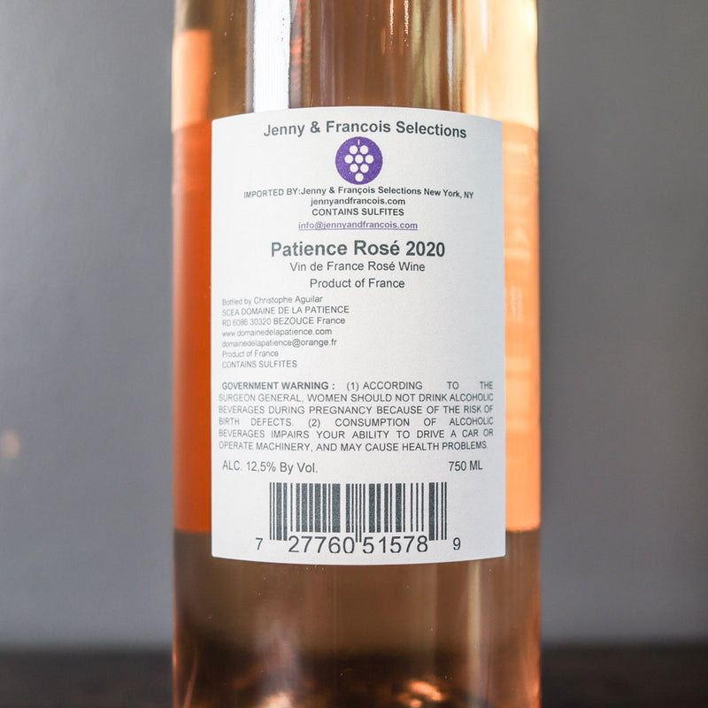 Domain De La Patience Vin Rose' France 750ml.