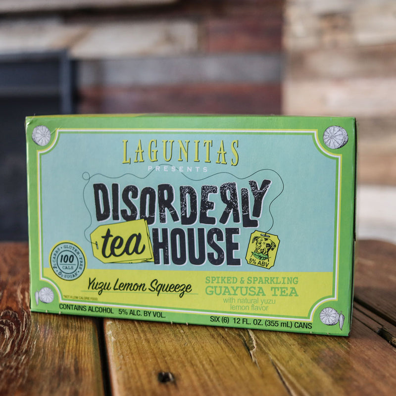 Lagunitas Disorderly Tea House Yuzu Lemon Squeeze Spiked Guayusa Tea 12 FL. OZ. 6PK Cans