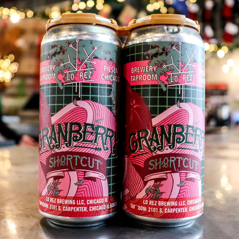 Lo Rez Cranberry Shortcut Berliner Weisse 16 FL. OZ. 4PK Cans