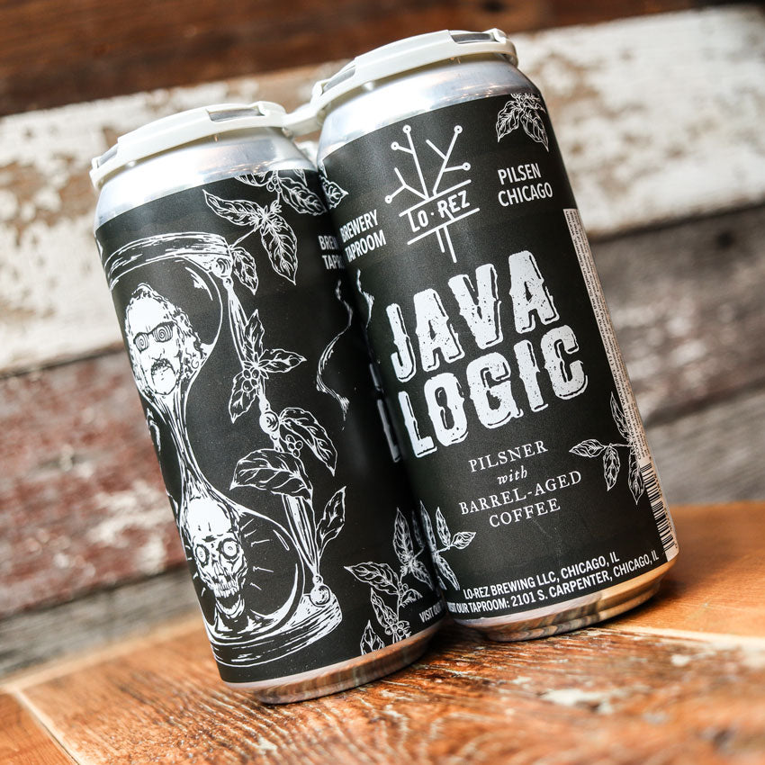 Lo Rez Java Logic Barrel Aged Coffee Pilsner 16 FL. OZ. 4PK Cans