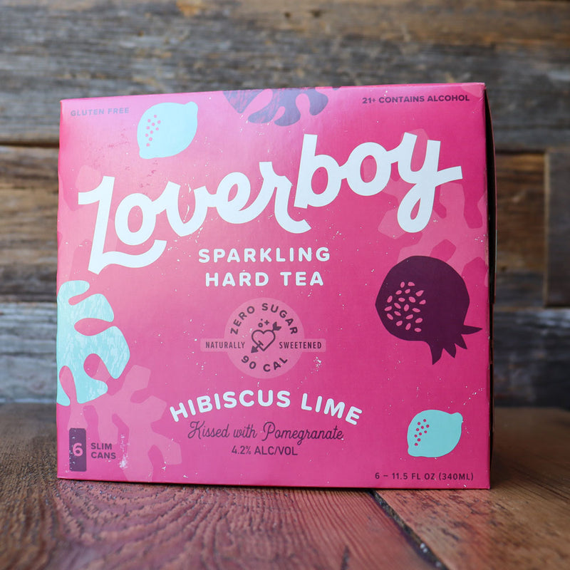 Loverboy Sparkling Hard Tea Hibiscus Lime 12 FL. OZ. 6PK Cans