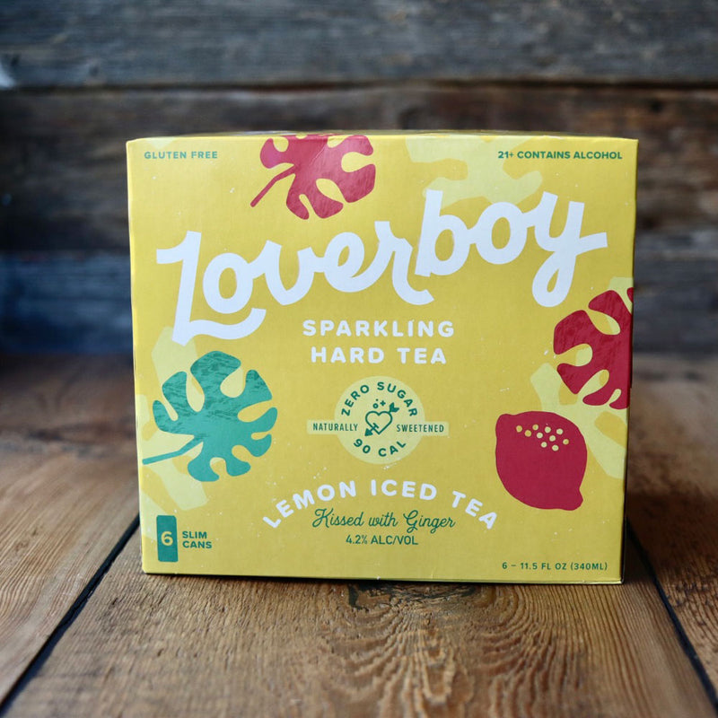 Loverboy Sparkling Hard Tea Lemon Iced Tea 12 FL. OZ. 6PK Cans