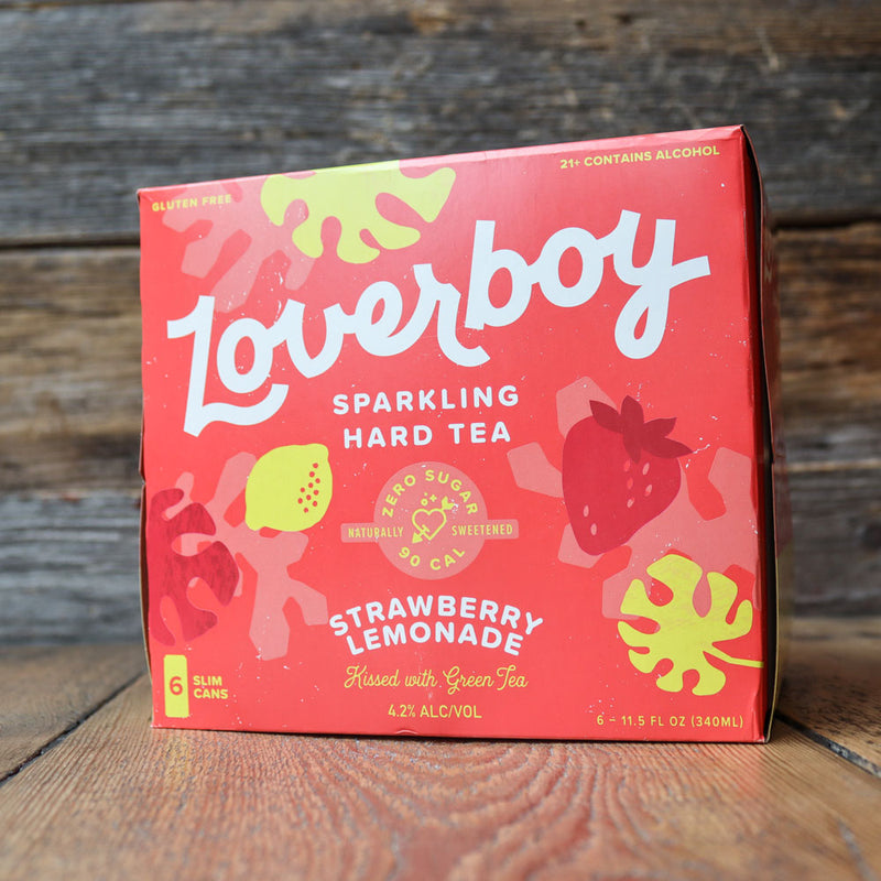 Loverboy Sparkling Hard Tea Strawberry Lemonade 11.5 FL. OZ. 6PK Cans