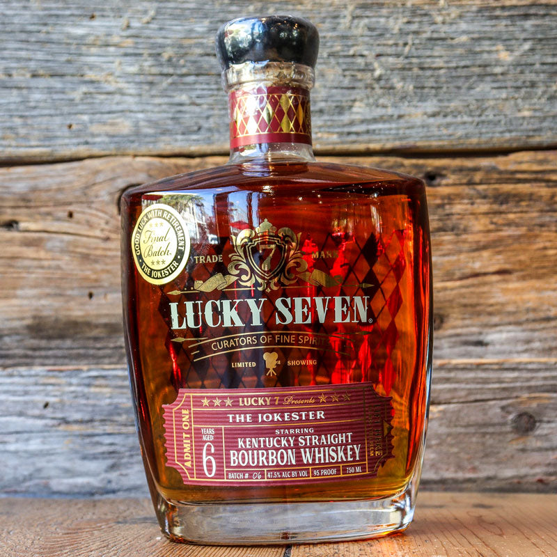 Lucky Seven The Jokester 6 Year Bourbon Whiskey 750ml.
