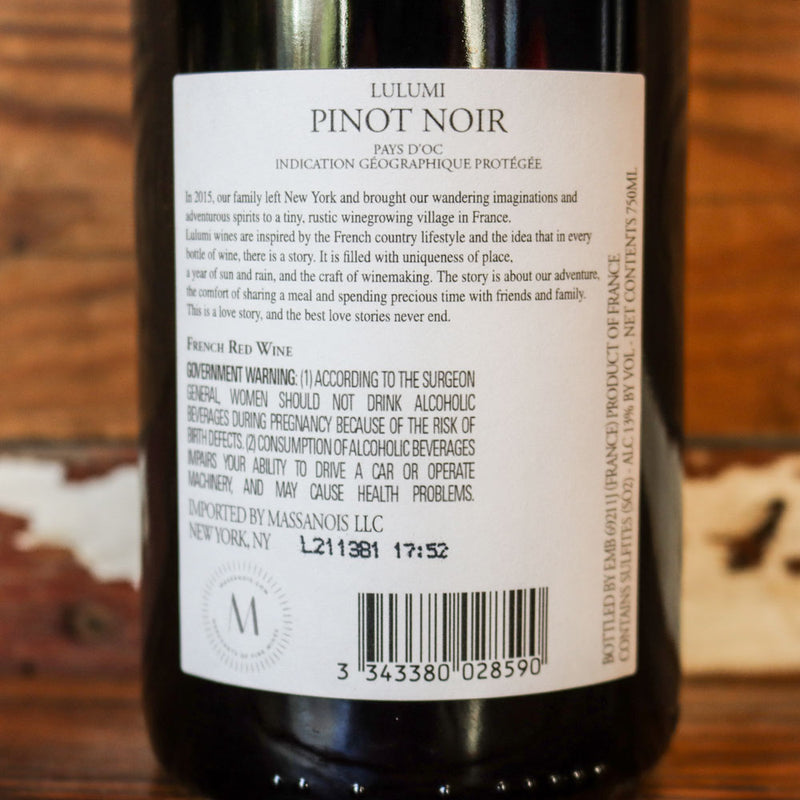 Lulumi Pinot Noir France 750ml