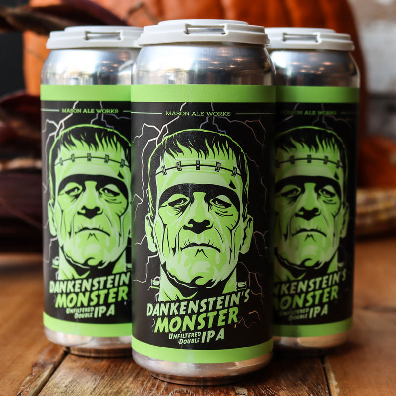 Mason Ale Works Dankensteins Monster Unfiltered DIPA 16 FL. OZ. 4PK Ca