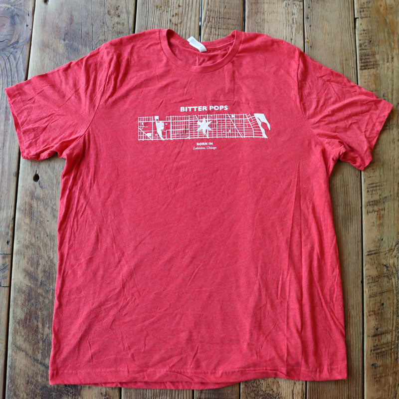 Men's Cut Map T-Shirt Red
