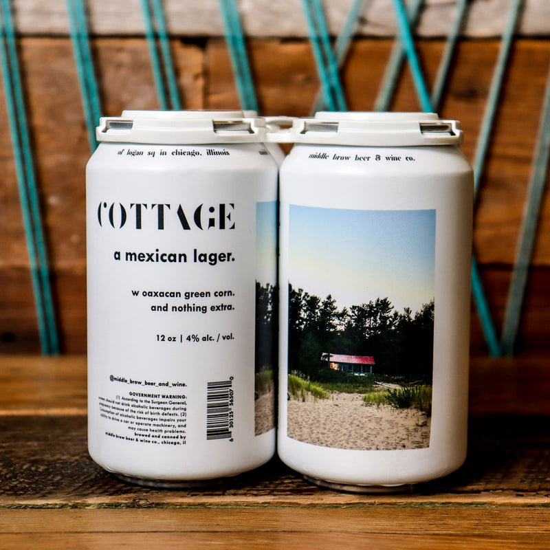 Middle Brow Cottage Mexican Lager 12 FL. OZ. 4PK Cans