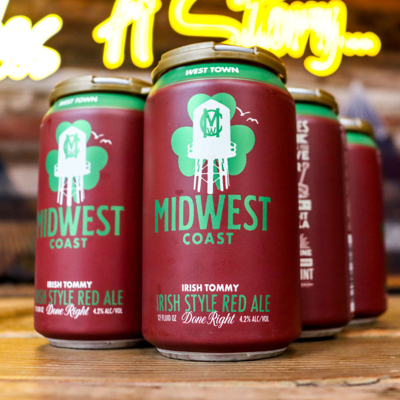 Midwest Coast Irish Tommy Irish Style Red Ale 12 FL. OZ. 6PK Cans