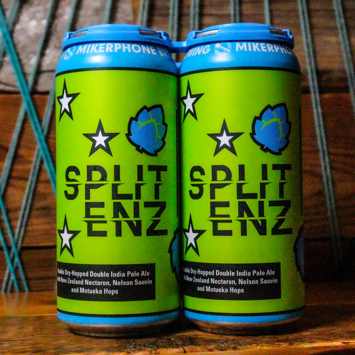 Mikerphone 1840 Brewing Split ENZ DDH DIPA 16 FL. OZ. 4PK Cans