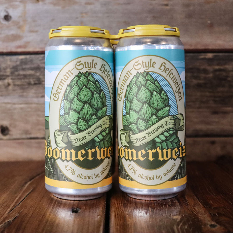 More Boomerweizen German Style Hefeweizen 16 FL. OZ. 4PK Cans