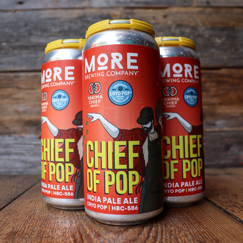 MORE Chief of Pop IPA with Cryo Pop 16 FL. OZ. 4PK Cans